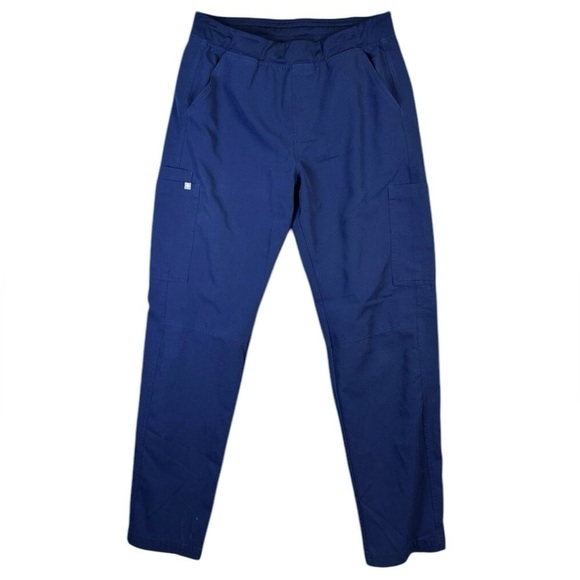 Figs Other - FIGS Axim Style Men’s Cargo Scrub Pants Navy Straight Leg 7 Pockets Sz S